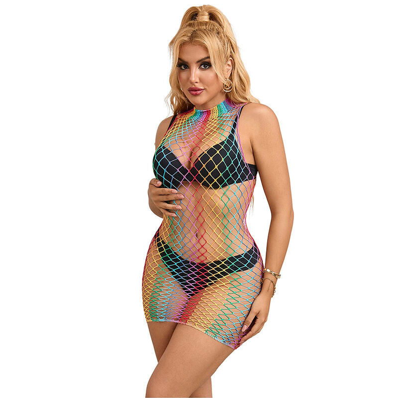 Vestido Rejilla Arcoiris