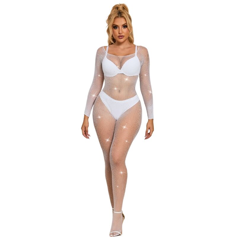 Bodystocking Rejilla Con Diamantes