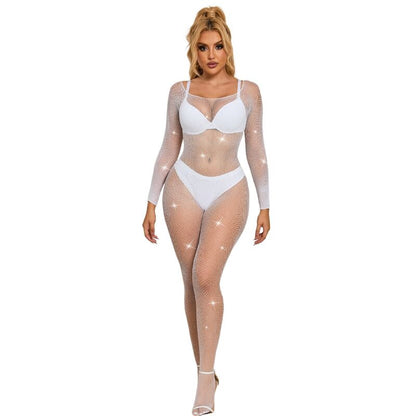 Bodystocking Rejilla Con Diamantes