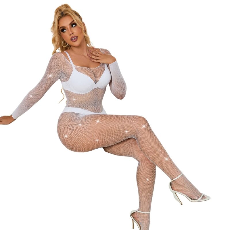 Bodystocking Rejilla Con Diamantes