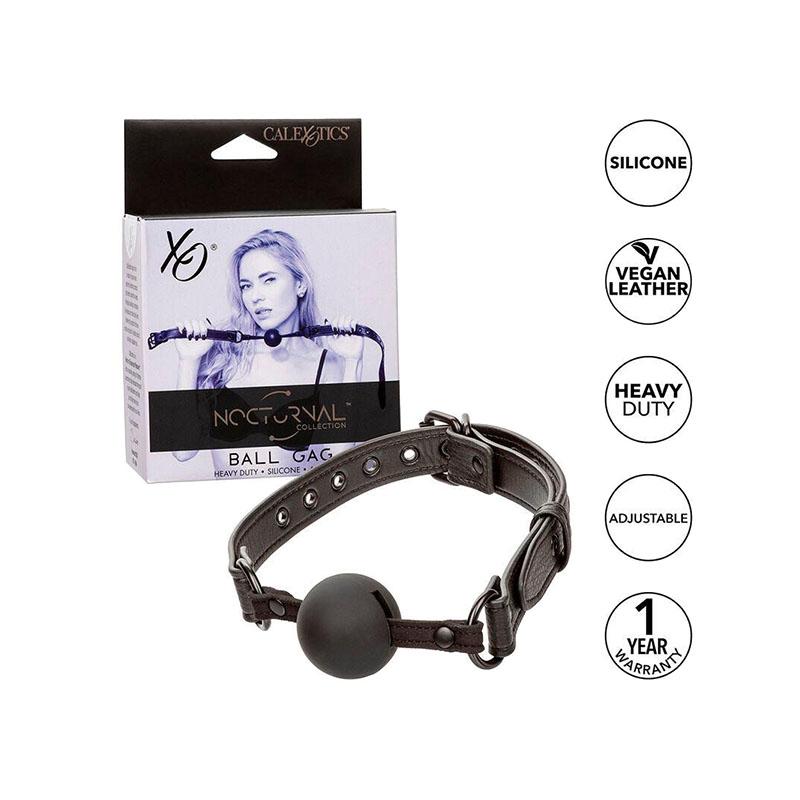 Nocturnal Mordaza De Bola Silicona Negro