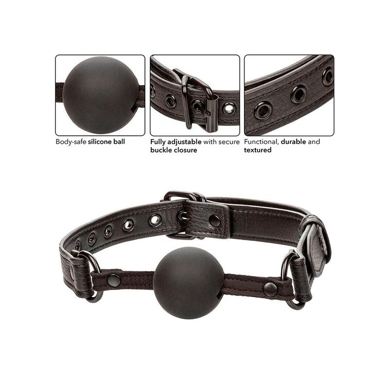 Nocturnal Mordaza De Bola Silicona Negro