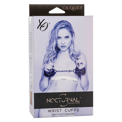 Nocturnal Esposas Cuero Ajustable Negro