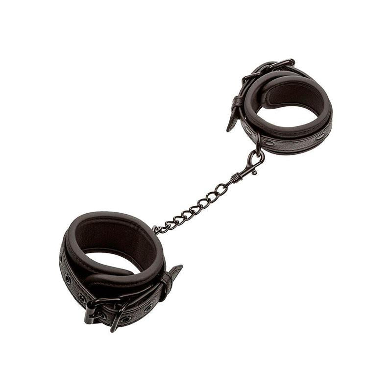 Nocturnal Esposas Cuero Ajustable Negro