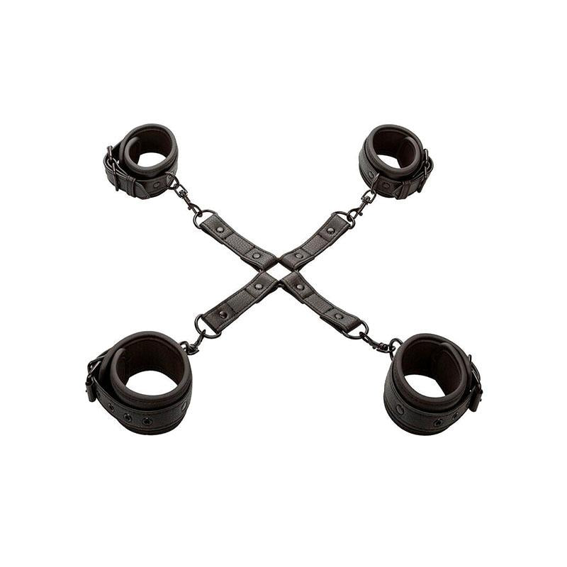 Nocturnal Conector Hog Tie Cuero Ajustable Negro