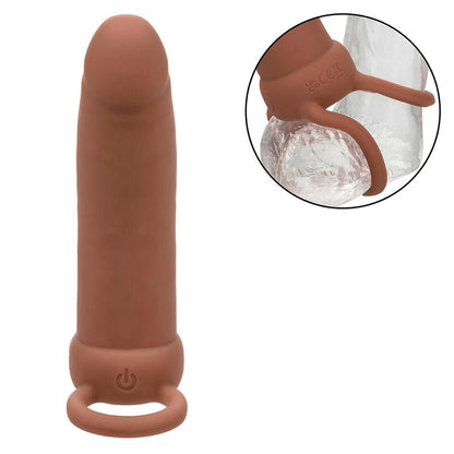 Maxx Doble Penetrador Grueso 10 Vibraciones Mulato