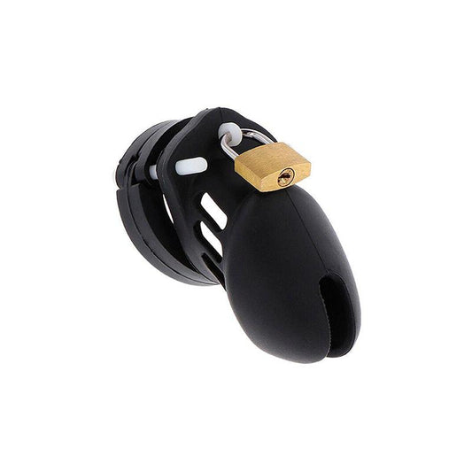 Extreme Jaula De Castidad Silicona Talla S Negro