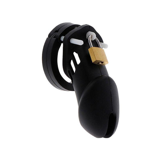 Extreme Jaula De Castidad Silicona Talla L Negro