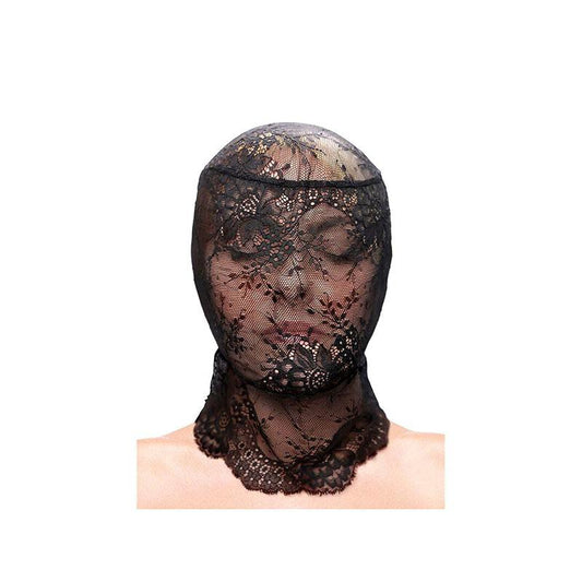 Fetish & Fashion Pasamontañas De Encaje Negro