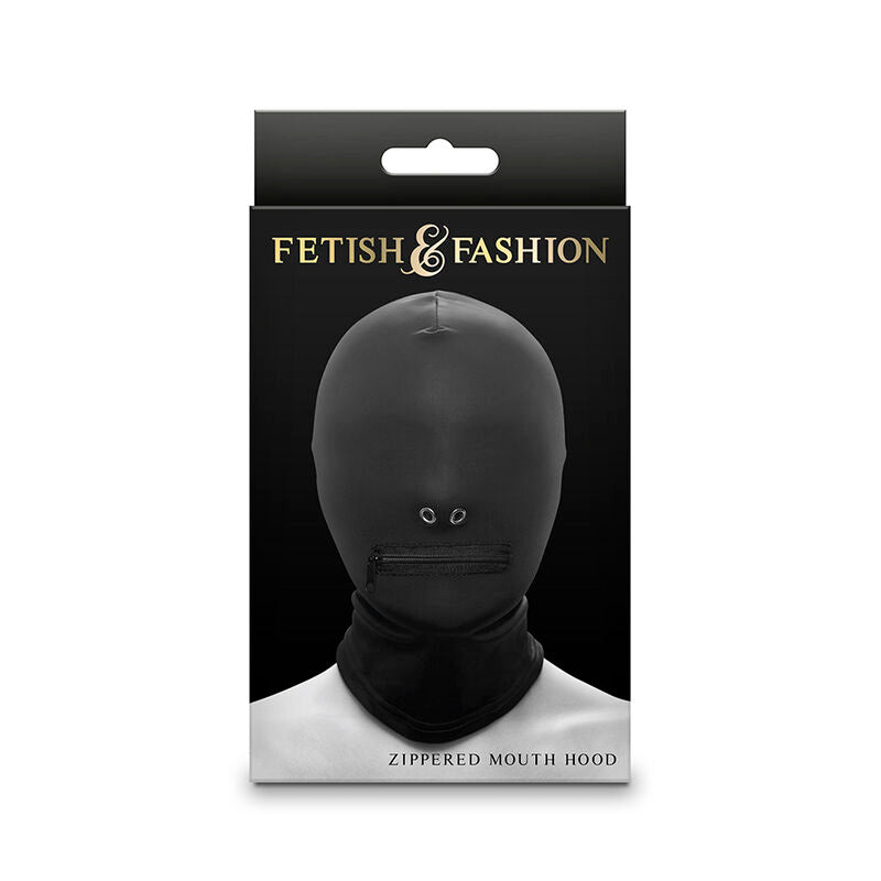 NS NOVELTIES - FETISH & FASHION PASAMONTAÑAS COMPLETO CON CREMALLERA NYLON NEGRO
