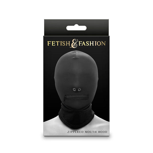 NS NOVELTIES - FETISH & FASHION PASAMONTAÑAS COMPLETO CON CREMALLERA NYLON NEGRO