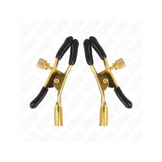 Pinzas Para Pezones Dorado 6 Cm