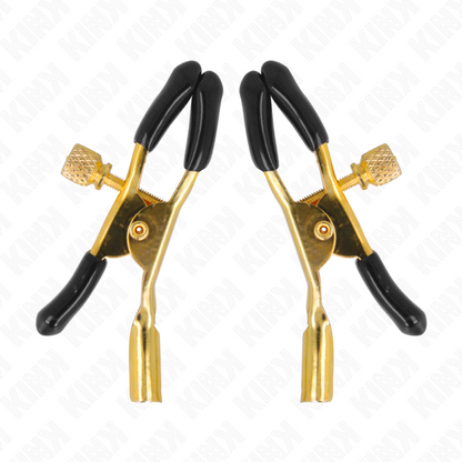 Pinzas Para Pezones Dorado 6 Cm