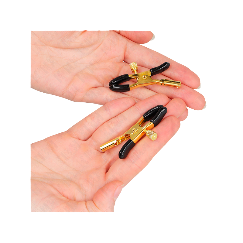 Pinzas Para Pezones Dorado 6 Cm