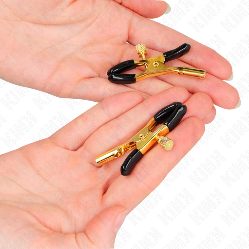 Pinzas Para Pezones Dorado 6 Cm