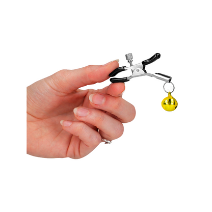 Pinzas Para Pezones Con Campanilla Dorada 6 Cm