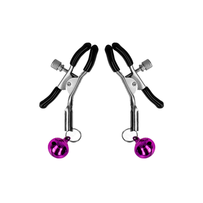 Pinzas Para Pezones Con Campanilla Violeta 6 Cm