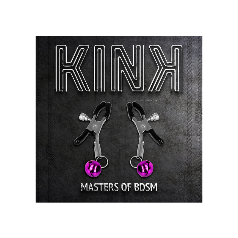 Pinzas Para Pezones Con Campanilla Violeta 6 Cm