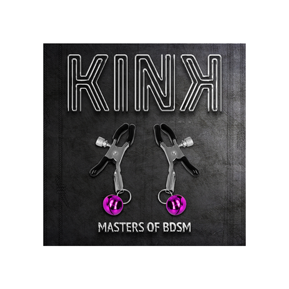 Pinzas Para Pezones Con Campanilla Violeta 6 Cm