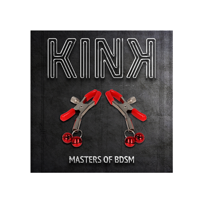 Pinzas Para Pezones Rojas Con Doble Campanilla Rojo 6 Cm