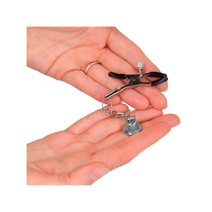 Pinzas Para Pezones Con Colgante De Campana Plateado 6 Cm