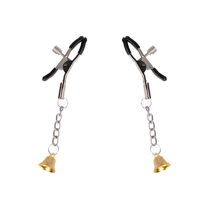 Pinzas Para Pezones Con Colgante De Campana Dorado 6 Cm