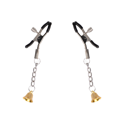 Pinzas Para Pezones Con Colgante De Campana Dorado 6 Cm