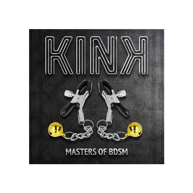 Pinzas Para Pezones Con Colgante De Cascabel Dorado 6 Cm