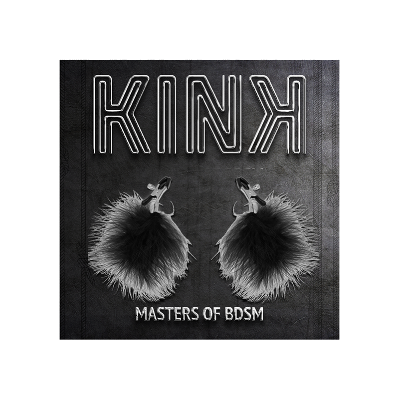 Pinzas Para Pezones Con Pluma Negro 7 Cm