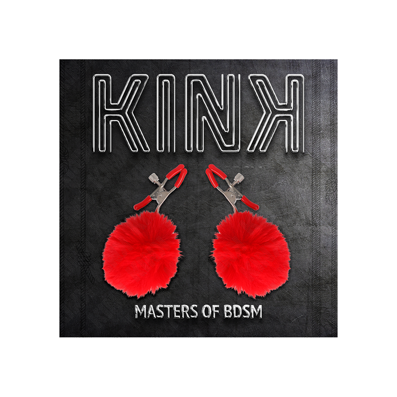 Pinzas Para Pezones Con Pompón Rojo 6 Cm