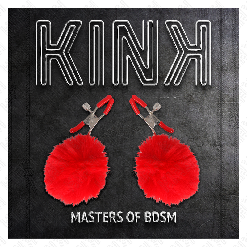 Pinzas Para Pezones Con Pompón Rojo 6 Cm