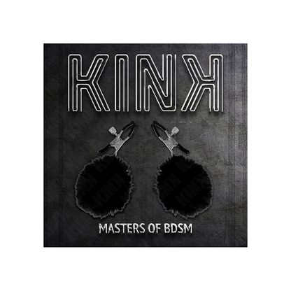 Pinzas Para Pezones Con Pompón Negro 6 Cm