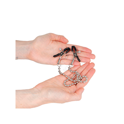Pinzas Para Pezones Con Cadena De Bolas 30 Cm