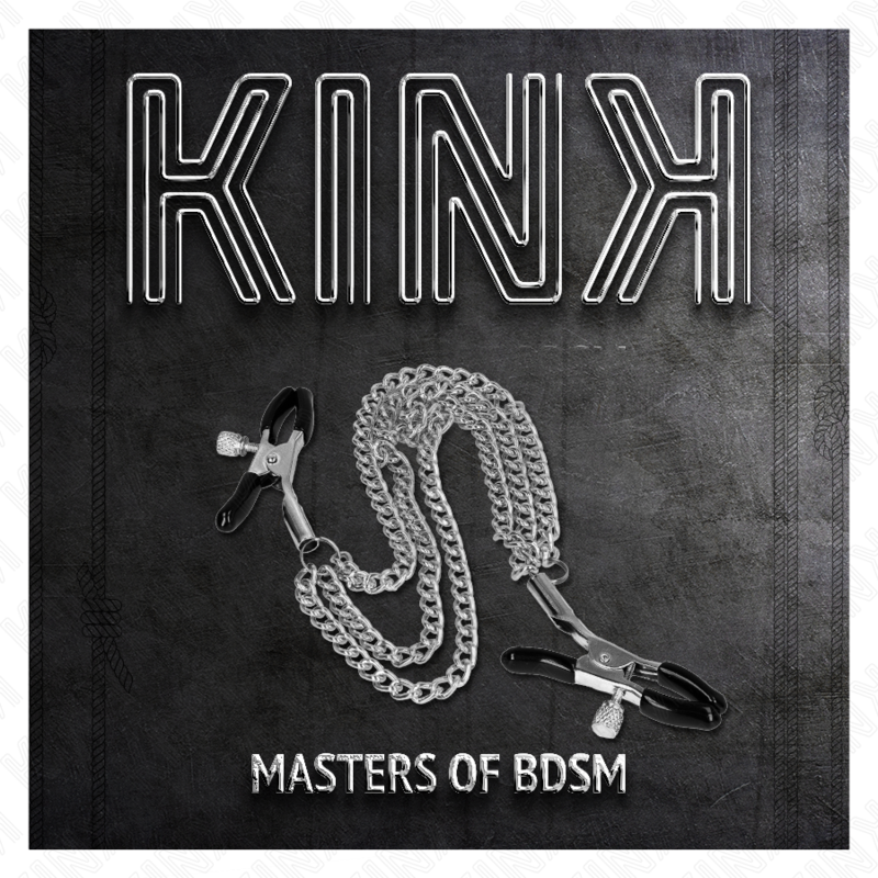 Pinzas Para Pezones Con Triple Cadena Plateado 20/23/28 Cm