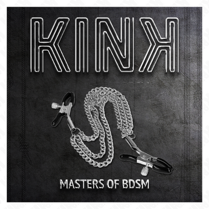 Pinzas Para Pezones Con Triple Cadena Plateado 20/23/28 Cm