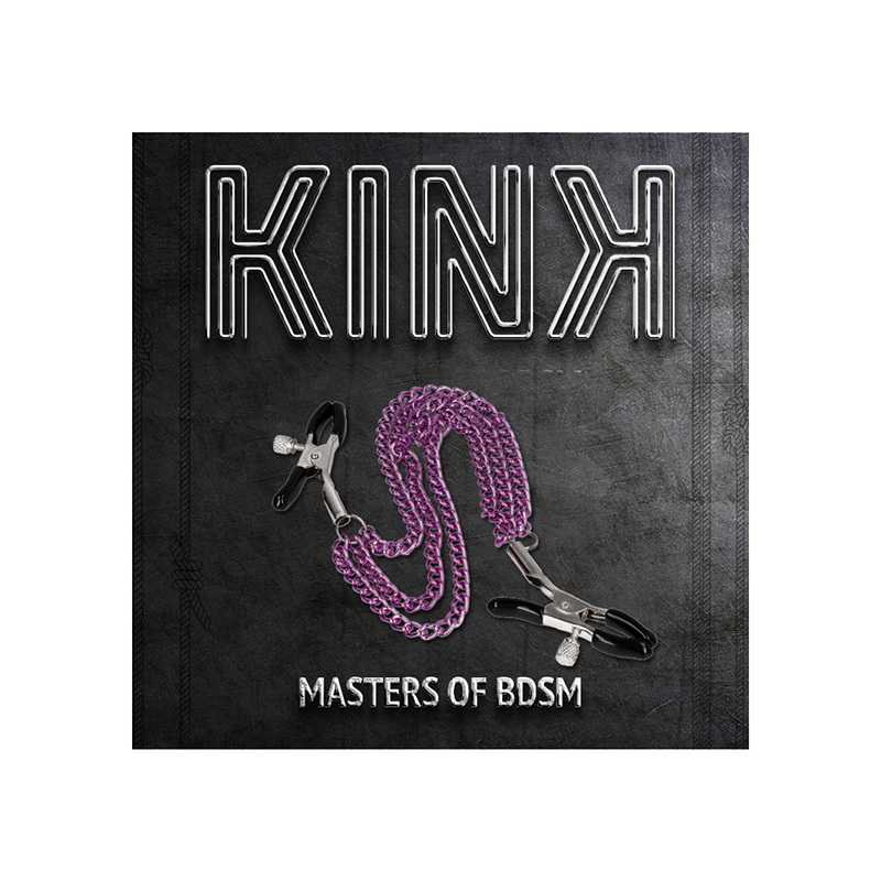 Pinzas Para Pezones Con Triple Cadena Violeta 20/23/28 Cm