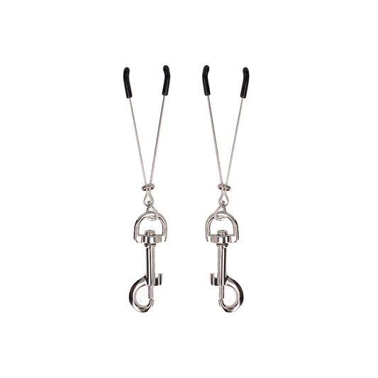 Pinzas Con Gancho Plateado