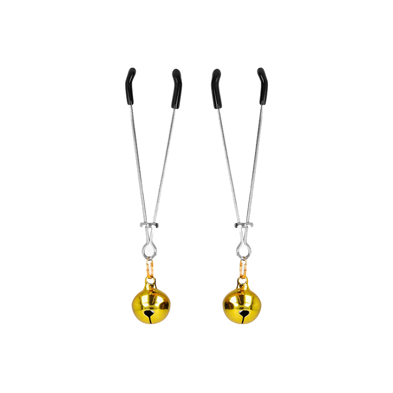 Pinzas Con Cascabel Dorado