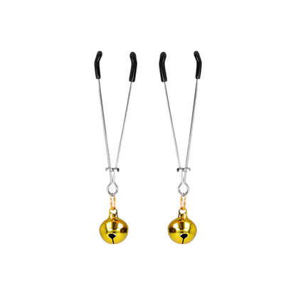 Pinzas Con Cascabel Dorado