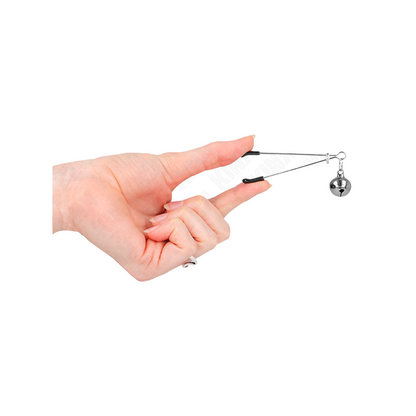 Pinzas Con Cascabel Plateado