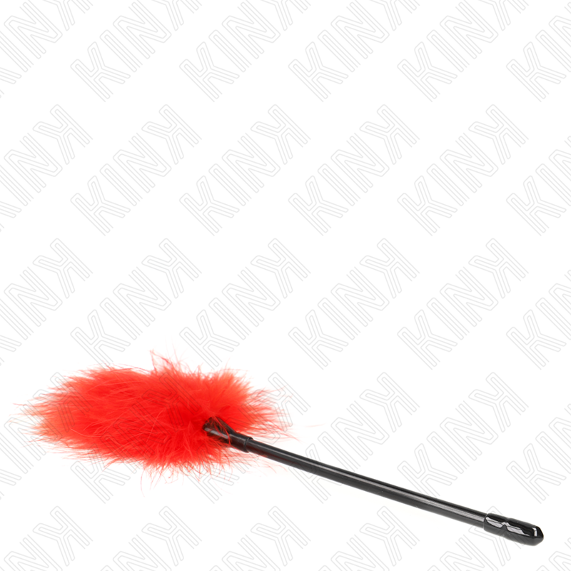 Plumas Para Cosquillas Rojo Usado Para El Kit Bondage 27 Cm