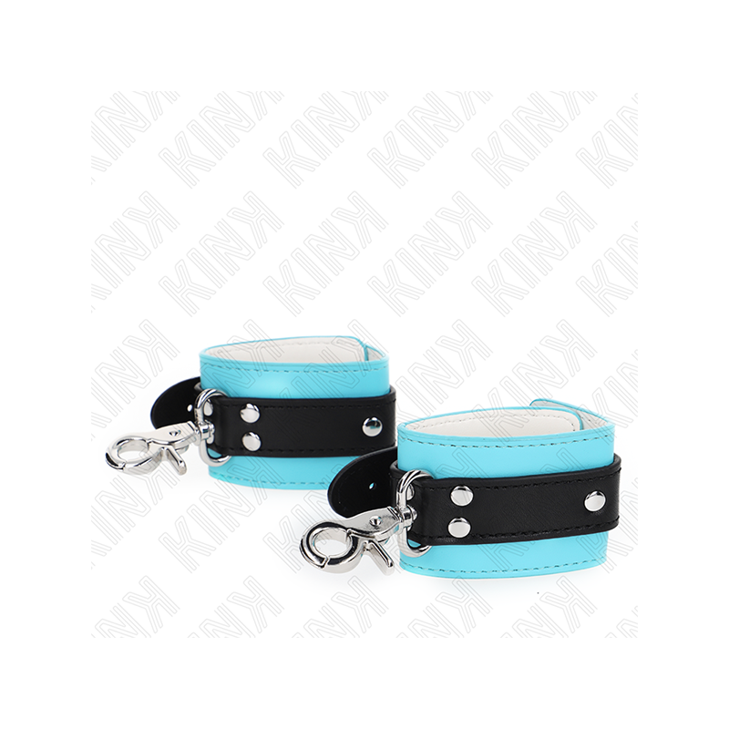 Muñequeras Con Cierre Premium Negro / Azul Ajustable 21-28 Cm X 5.5 Cm