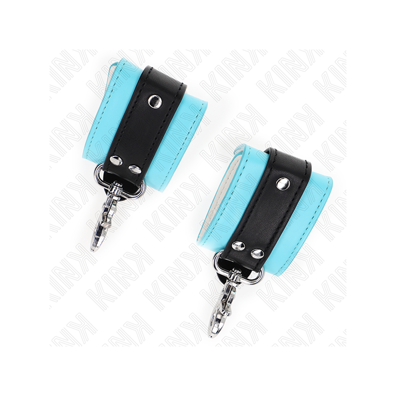 Muñequeras Con Cierre Premium Negro / Azul Ajustable 21-28 Cm X 5.5 Cm