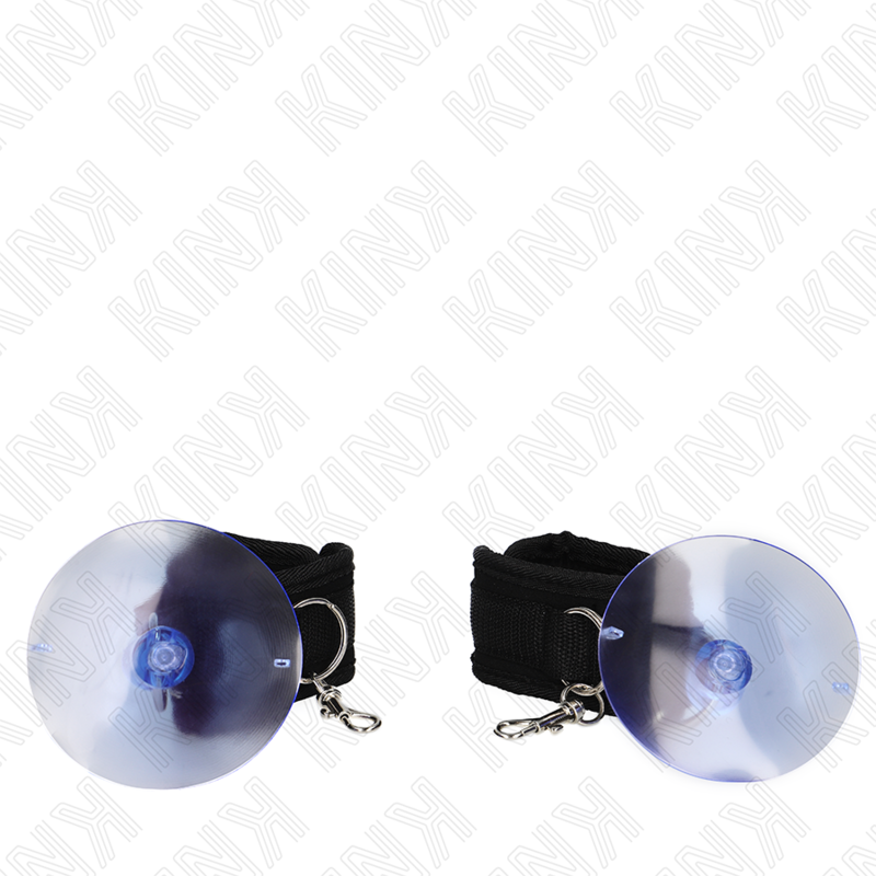 Muñequeras Con Ventosa Negro Ajustable 29-40 Cm X 5 Cm