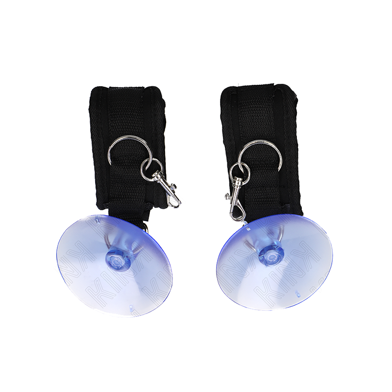 Muñequeras Con Ventosa Negro Ajustable 29-40 Cm X 5 Cm