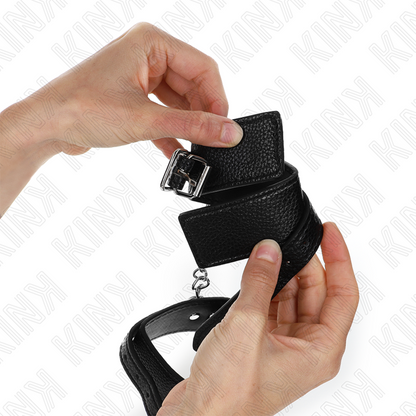 Muñequeras Estilo Serpiente Negro Ajustable 20-28 Cm X 5.4 Cm