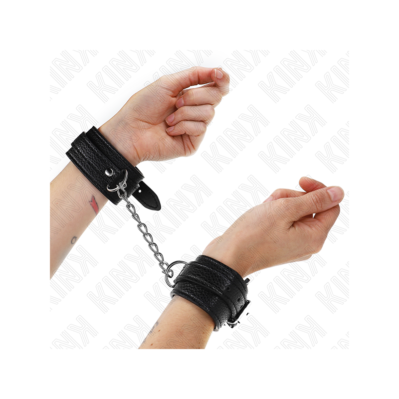 Muñequeras Estilo Serpiente Negro Ajustable 20-28 Cm X 5.4 Cm