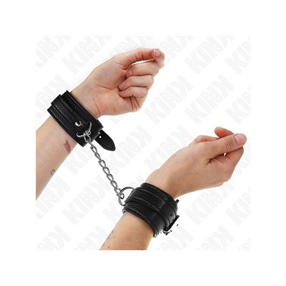 Muñequeras Estilo Serpiente Negro Ajustable 20-28 Cm X 5.4 Cm