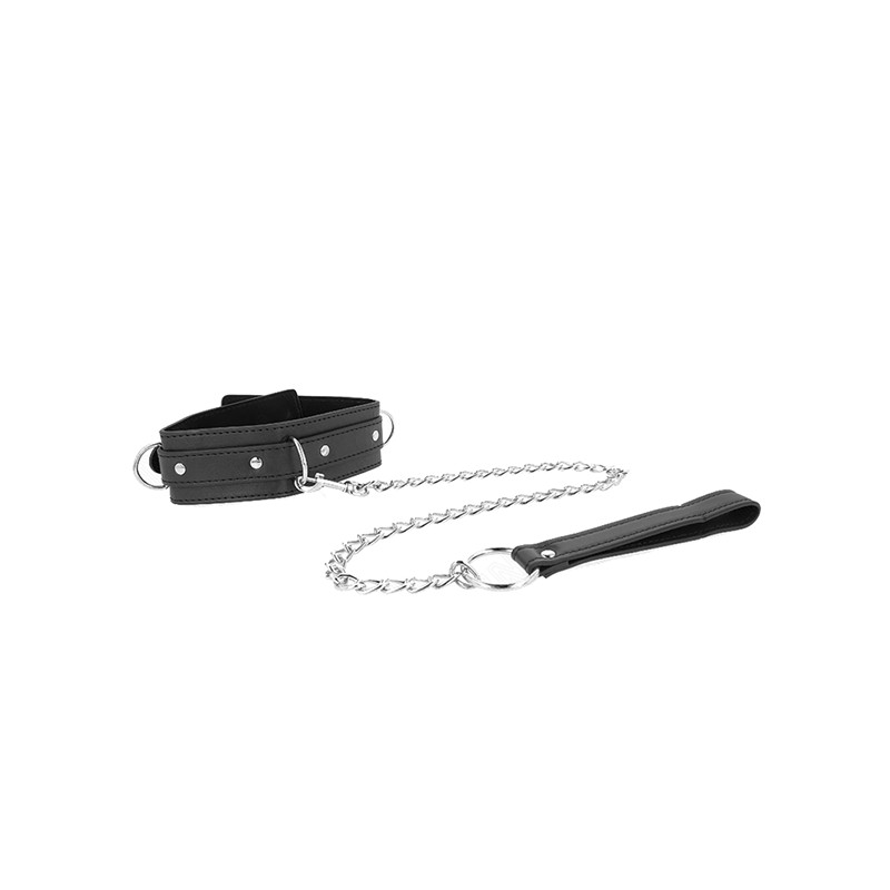 Collar Con Correa 65 Cm 3 Anillos Modelo 1 Ajustable 38-49 Cm X 5 Cm