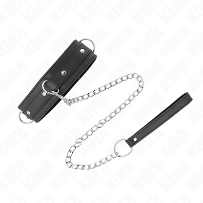 Collar Con Correa 65 Cm 3 Anillos Modelo 1 Ajustable 38-49 Cm X 5 Cm